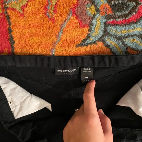 Express Jeans Black Stretch Mini Skirt - Picture 5 of 6